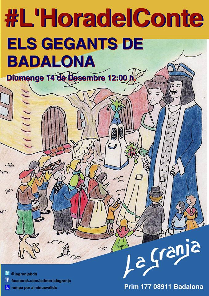 L'hora del conte. Diumenge 14 de desembre a les 12h a "la Granja".
